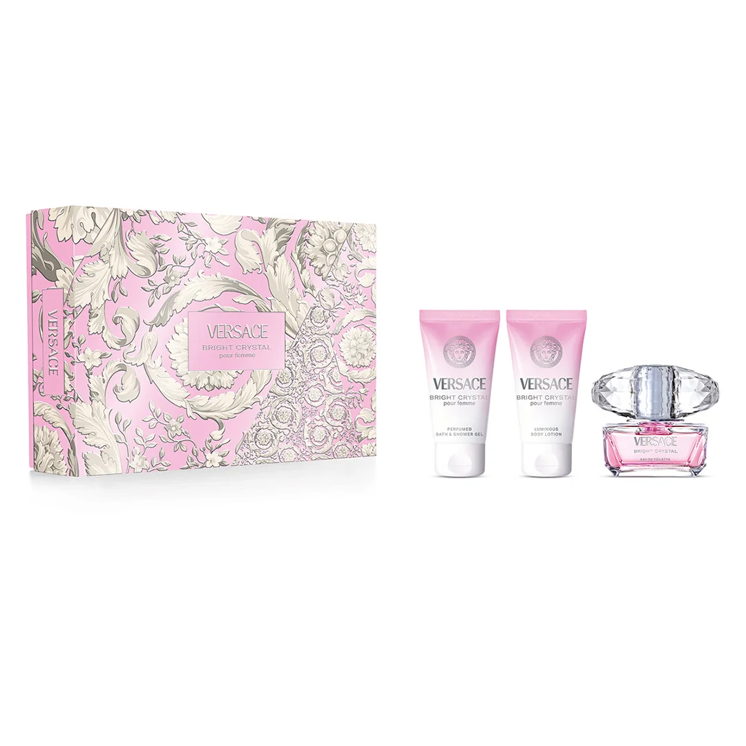 VERSACE BRIGHT CRISTAL COF 50ML+2PCS