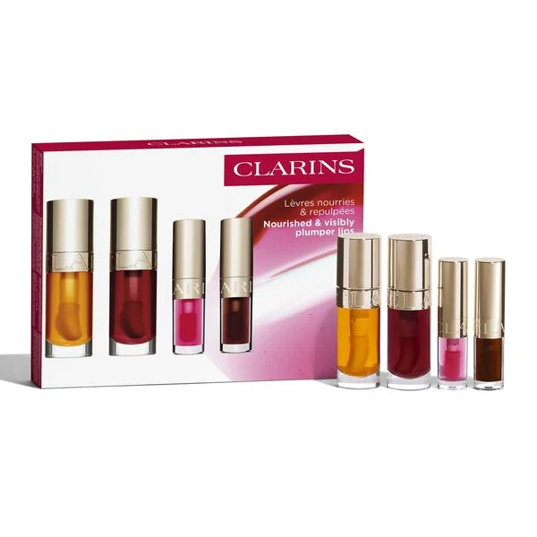 CLARINS VP LOYALTI LIP OIL DUO& MINIS(LIP OIL NBR 01 , 02 + MINI 2 SHADES)