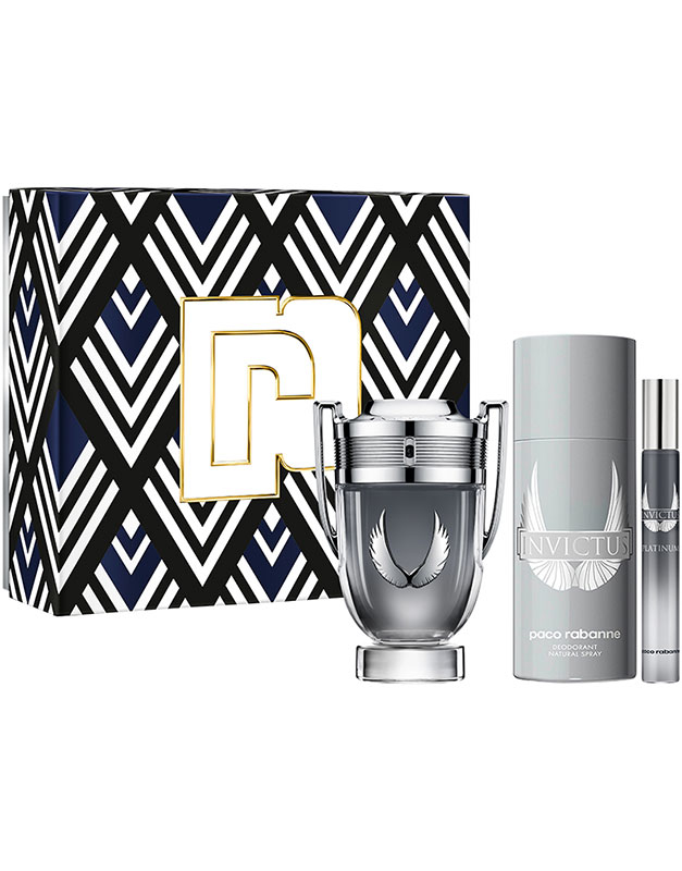 PACO INVICTUS PLATINUM COF 100ML+DEO+MINI