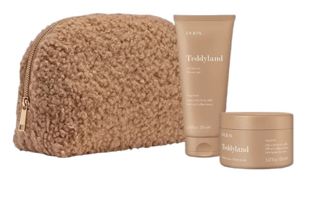 PUPA TEDDYLAND KIT BODY SCRUB MILK COFFE