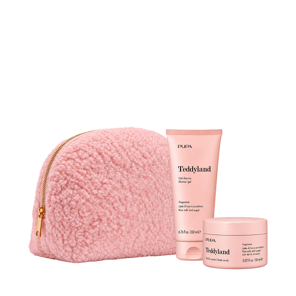 PUPA TEDDYLAND KIT BODY SCRUB RICE MILK