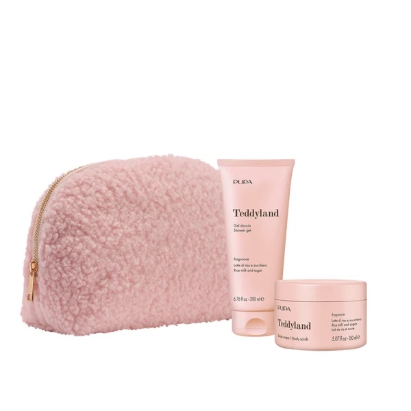PUPA TEDDYLAND KIT BODY SCRUB RICE MILK